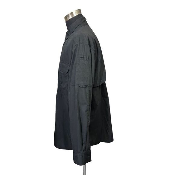 5.11 Tactical Series Men’s Black‎ Longsleeve Button Down workwear casual TOP XL - Picture 3 of 8
